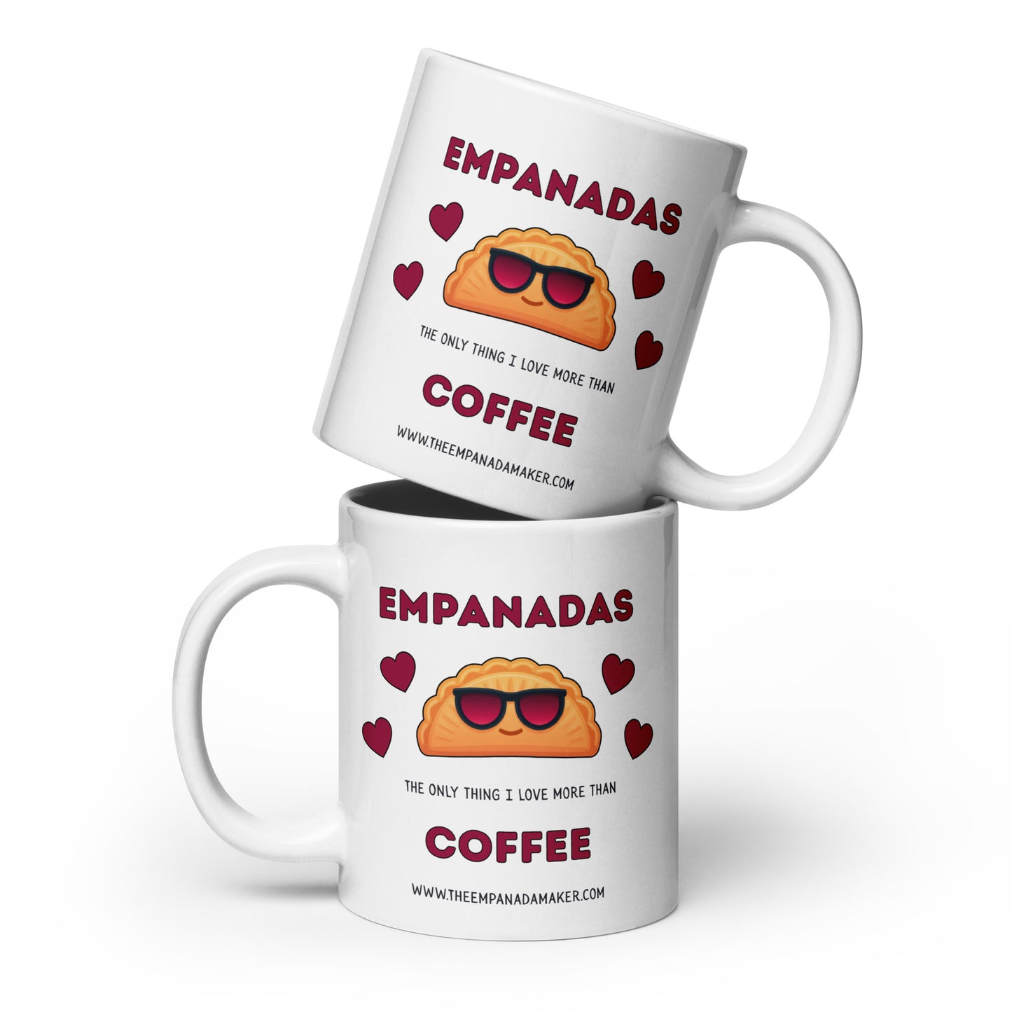 EMPANADAS & COFFEE - Glossy White Mug